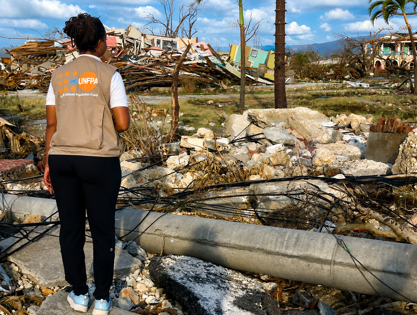 Hurricane Melissa damage in Jamaica — recovery work this retreat helps fund
