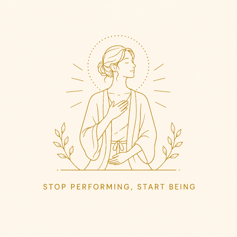 Stop Performing, Start Being